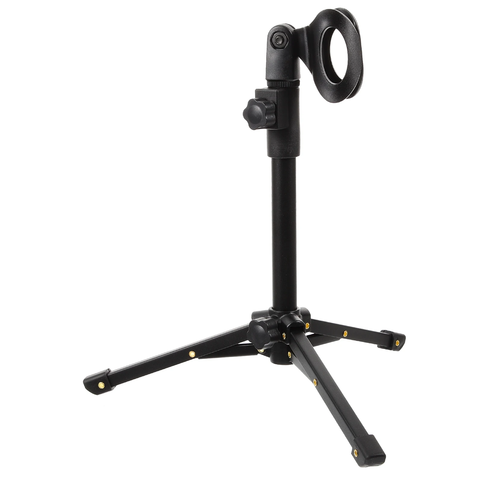 

Microphone Stand Desktop Metal Telescopic Foldable Height Adjustable for Live Recording Speech Mic HolderBoom Arm