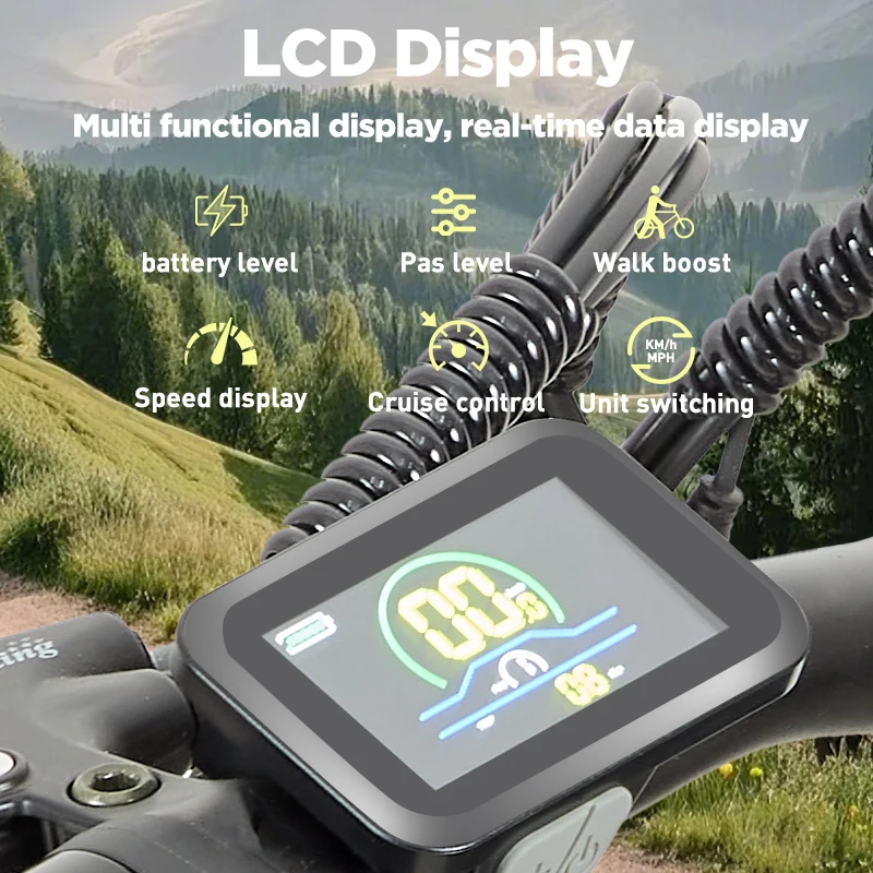 BURCHDA RX02 1000 واط 45 كيلومتر/ساعة 26 بوصة دراجة كهربائية جبلية 48V15AH بطارية ليثيوم Fatbike دراجة كهربائية للبالغين دراجة نارية #4