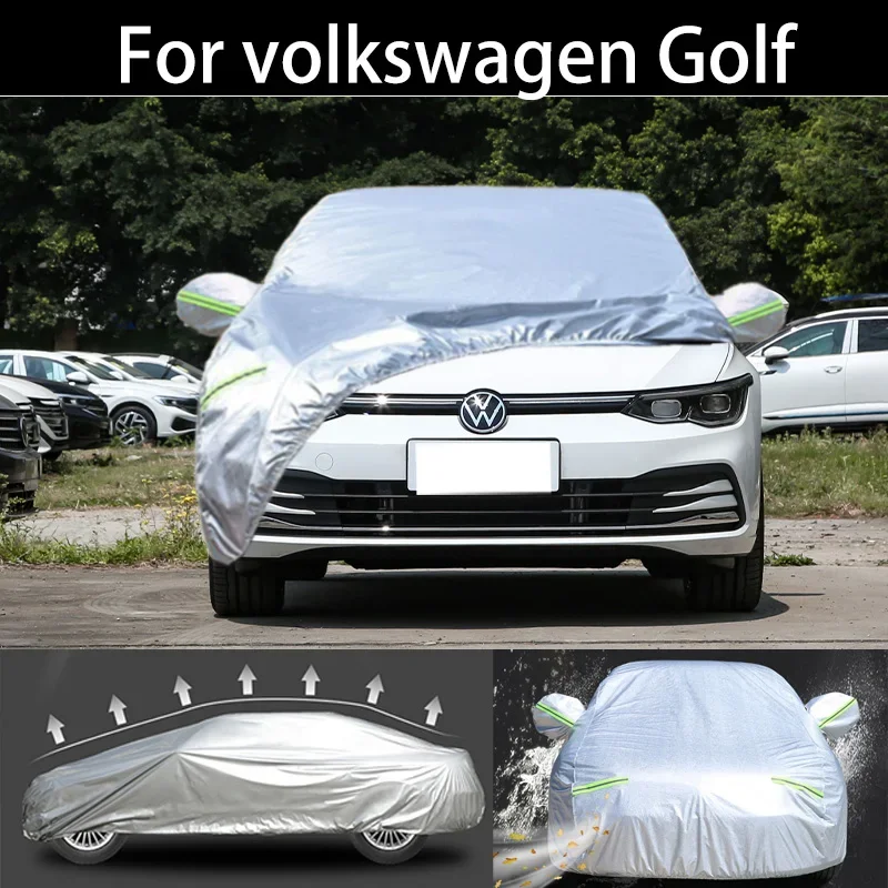 

For volkswagen Golf car Cover Dustproof Outdoor Indoor UV Snow Resistant Sun rain Protection waterproof hail cover for car