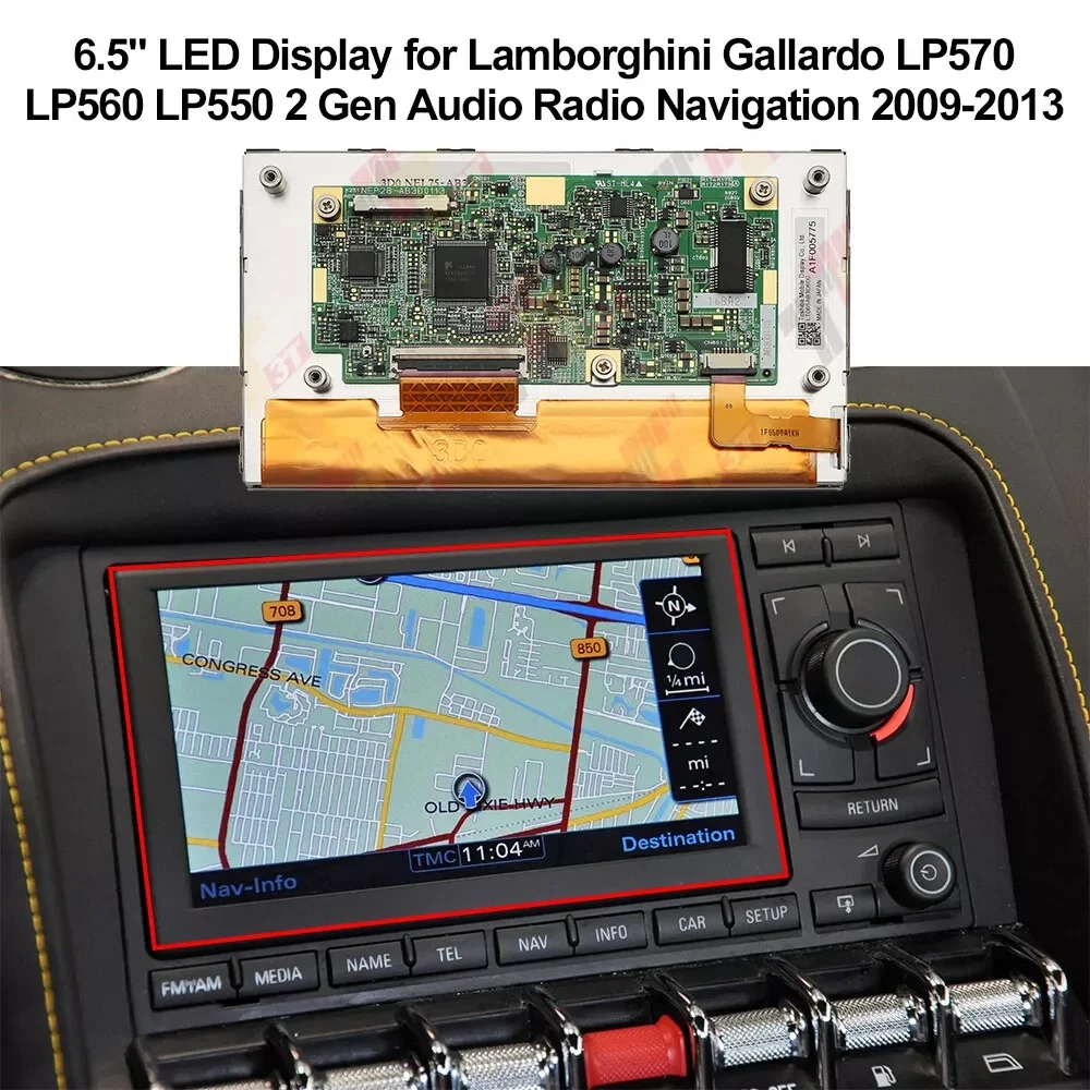 

Dashboard LED Display for Lamborghini Gallardo LP570 LP560 LP550 2 Gen Radio Navigation