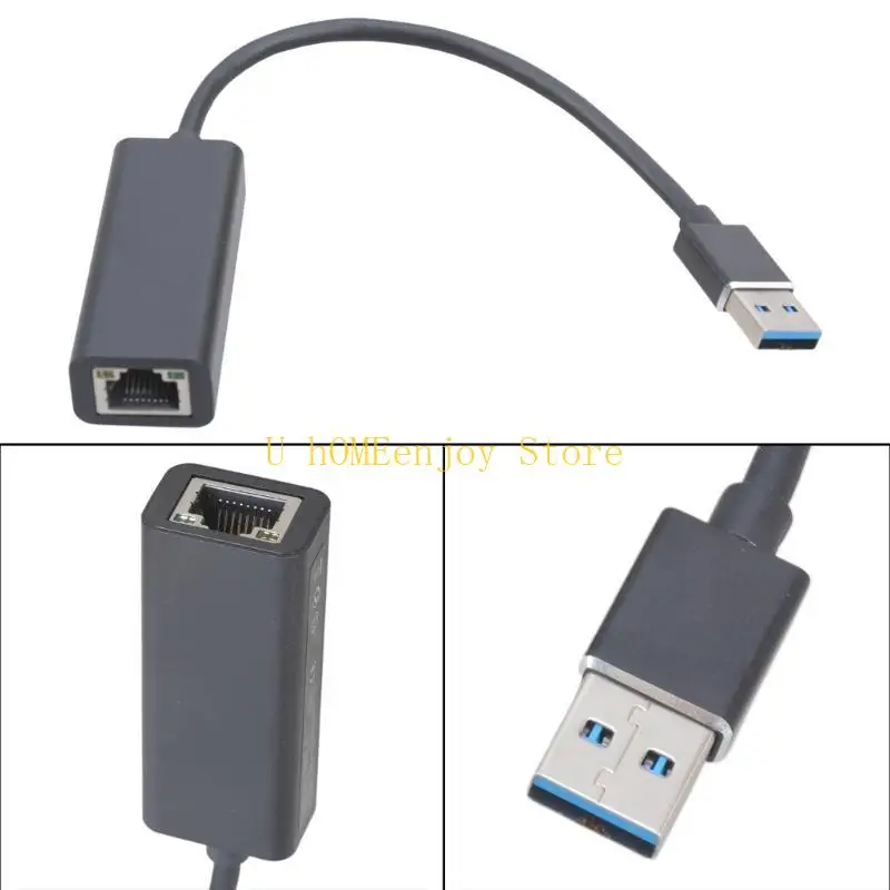 

B0KF Ethernet Интернет-адаптер Адаптер сетевой карты USB Сетевой адаптер Ethernet-адаптер Черный для коммутатора/ПК