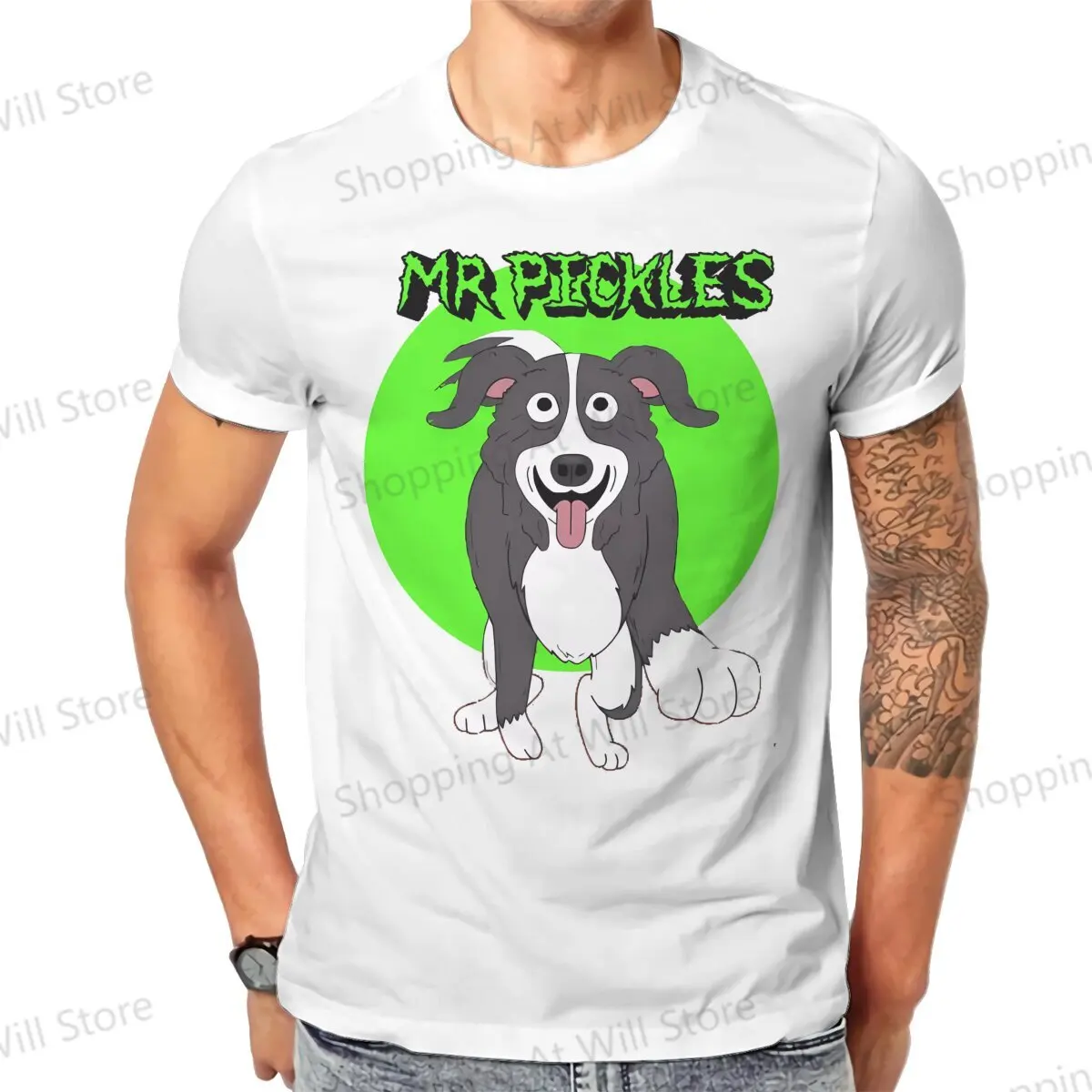 Hot selling in Summer Unisex T-shirts  Mr Pickles Novelty Cool T-shirt Street Clothing S-6XL