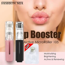 New 105 Pins Derma Microneedle Roller Beard Growth Beard Hair Growth 0.25mm Titanium Needle Beautify Lip Treatment Skin Care