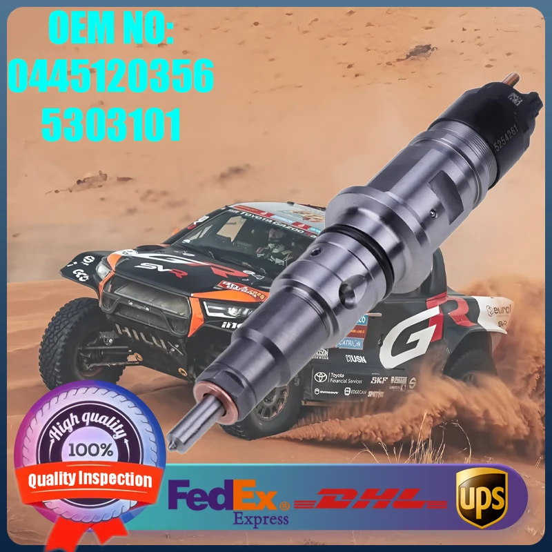 

New Fuel Common Rail Injector 0445120356 5303101 Suitable for Cummins QSB 6.7L Diesel Engine Parts