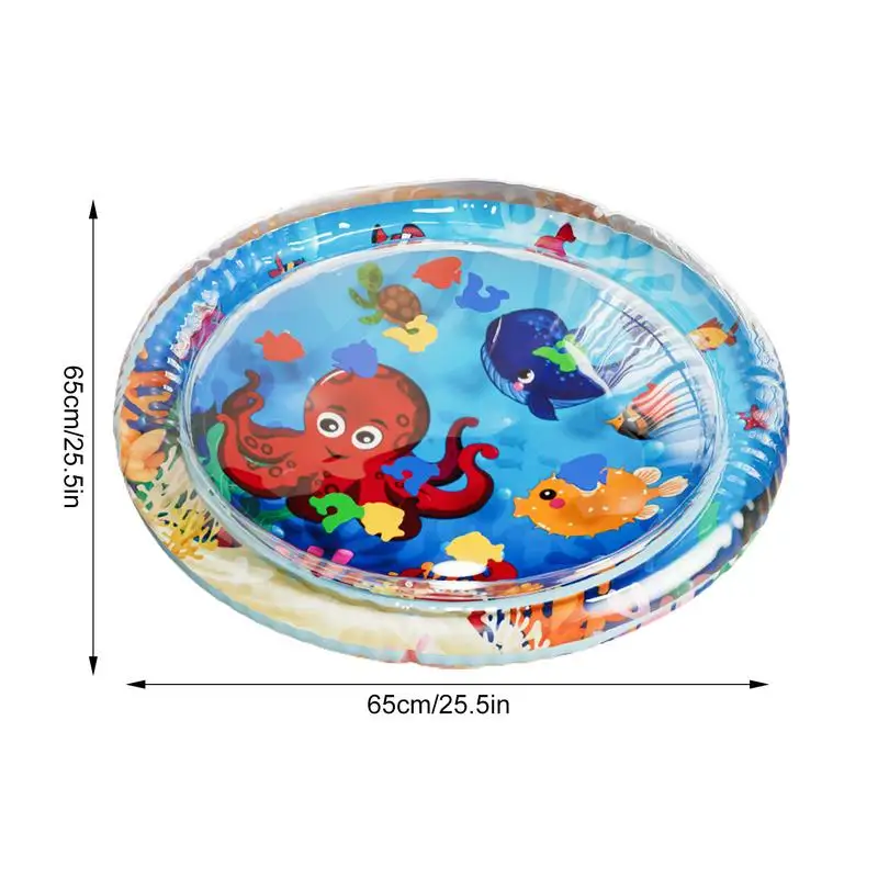 Water Play Mat For Baby Tummy Floor Watermat Inflatable Play Water Mat Sensory Educational Toys Motor Skill Activity Center For