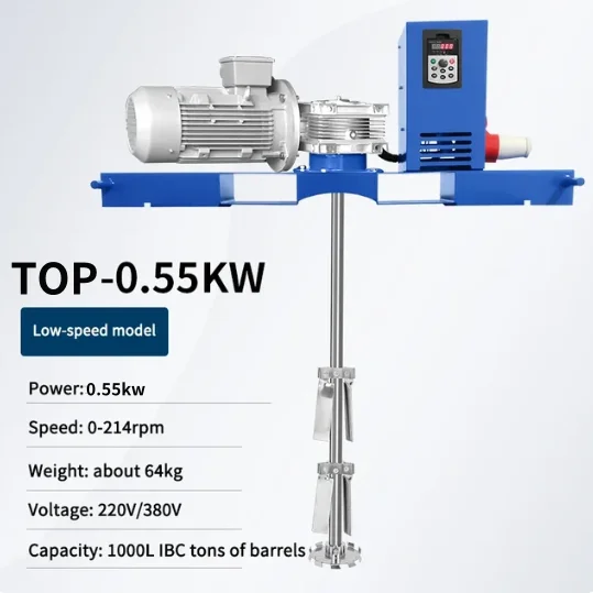 

2024 New Factory Price 1000L High Power Industrial Tank Portable Mixer Electric Motor Agitator IBC Tank Mixer