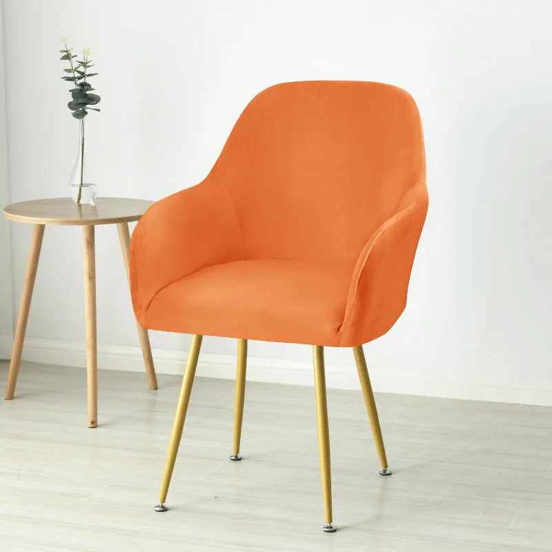 Polyester Waterproof Shell Chair Cover Short Back Chair Covers Adjustable Dining Room Seat Covers for Bar Party Accessories