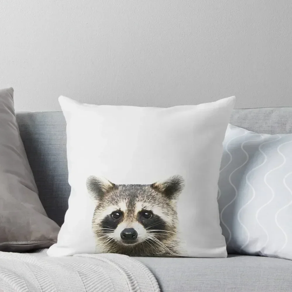 

Raccoon print, Nursery decor, Animal print, Woodlands Wall Art Throw Pillow Cushion Cover autumn pillowcase pillow