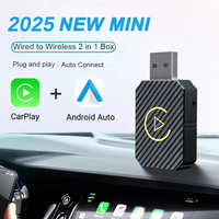 Wireless CarPlay Android Auto 2in1 Mini Adapter USB/TypeC 5GHz WiFi5 Bluetooth Smart Car Mini Box Plug And Play Universal AI Box