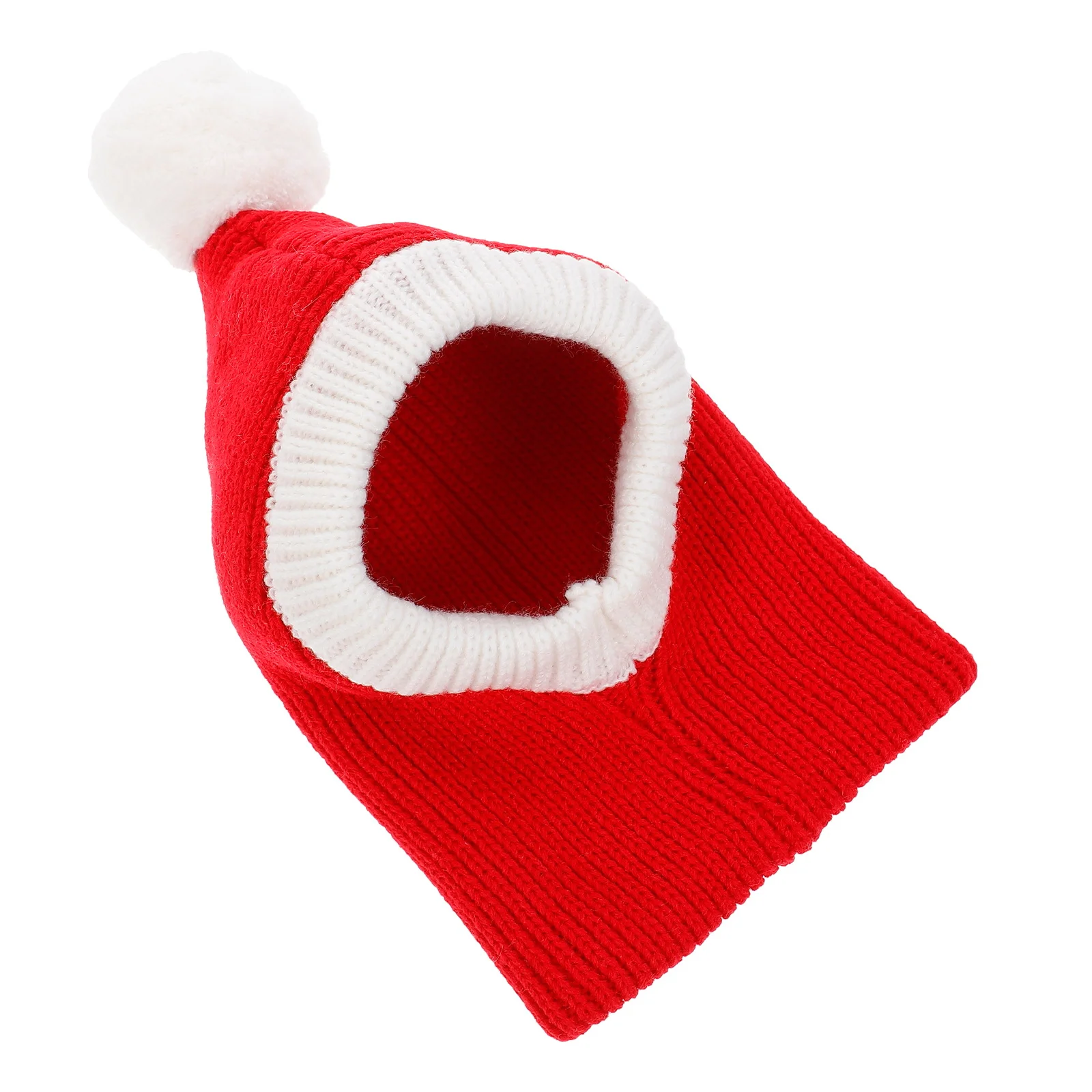 Pet Christmas Hat Red Soft Woolen Dog Puppy Party Wear Warm Accessory For Holiday Masquerade Photo Props Costume