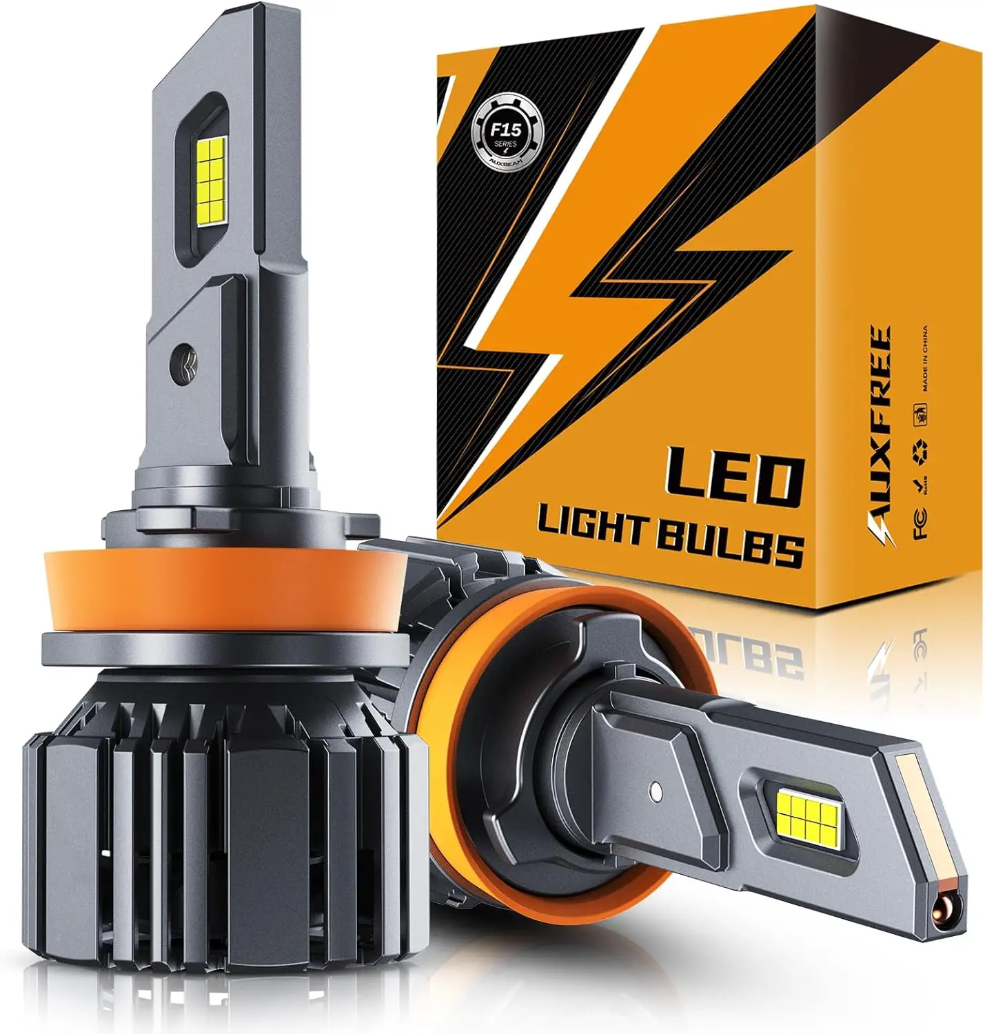 

H11 H8 H9 Fog Light, F15 Series 20000LM H11 Powersport Light for Off-Road Use or Fog Light-2 Pack