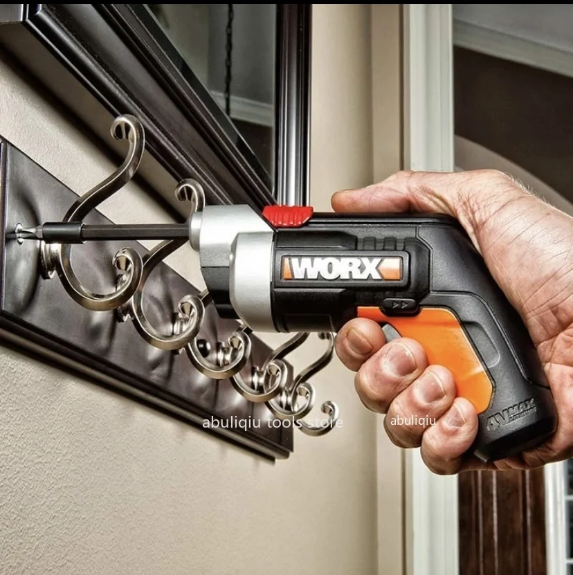 Worx WX252.2ไขควงไฟฟ้าขนาดเล็ก4V, ชุดไขควงไฟฟ้าไร้สายอัจฉริยะปรับขนาดได้ชุดขับสกรูชาร์จไฟ USB เครื่องมือเจาะ