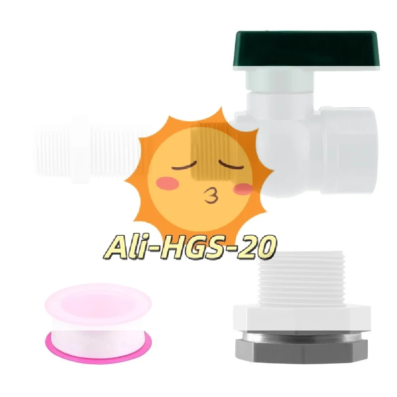

1 Set Rain Bucket Spigot Kit 34 Inch Valve Diverter for Efficient Home Garden Rainwater System DIY Projects