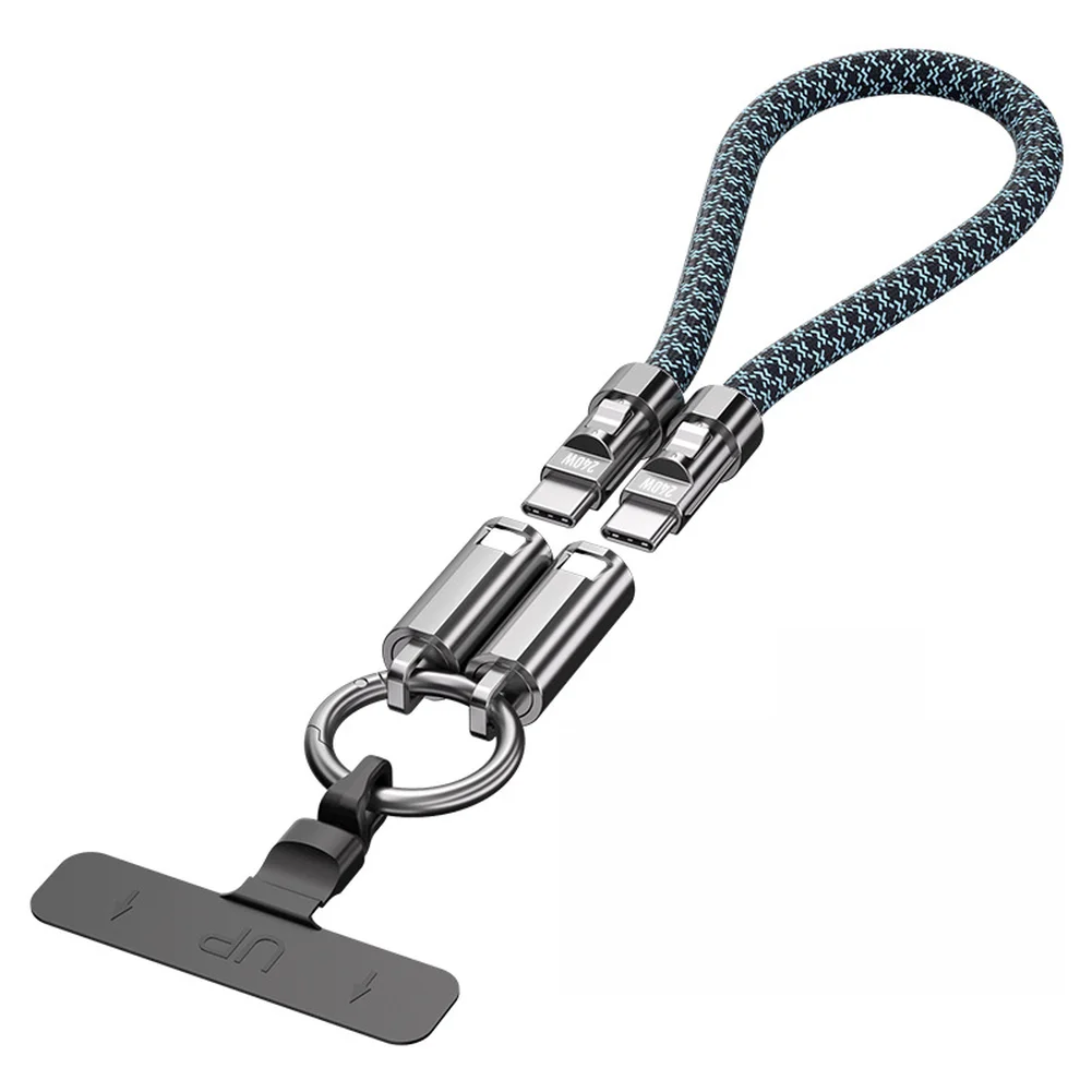 Phone Wrist Lanyard with Embedded 240W USB-C Fast Charging Cable for Reliable Power Delivery and File Transfer