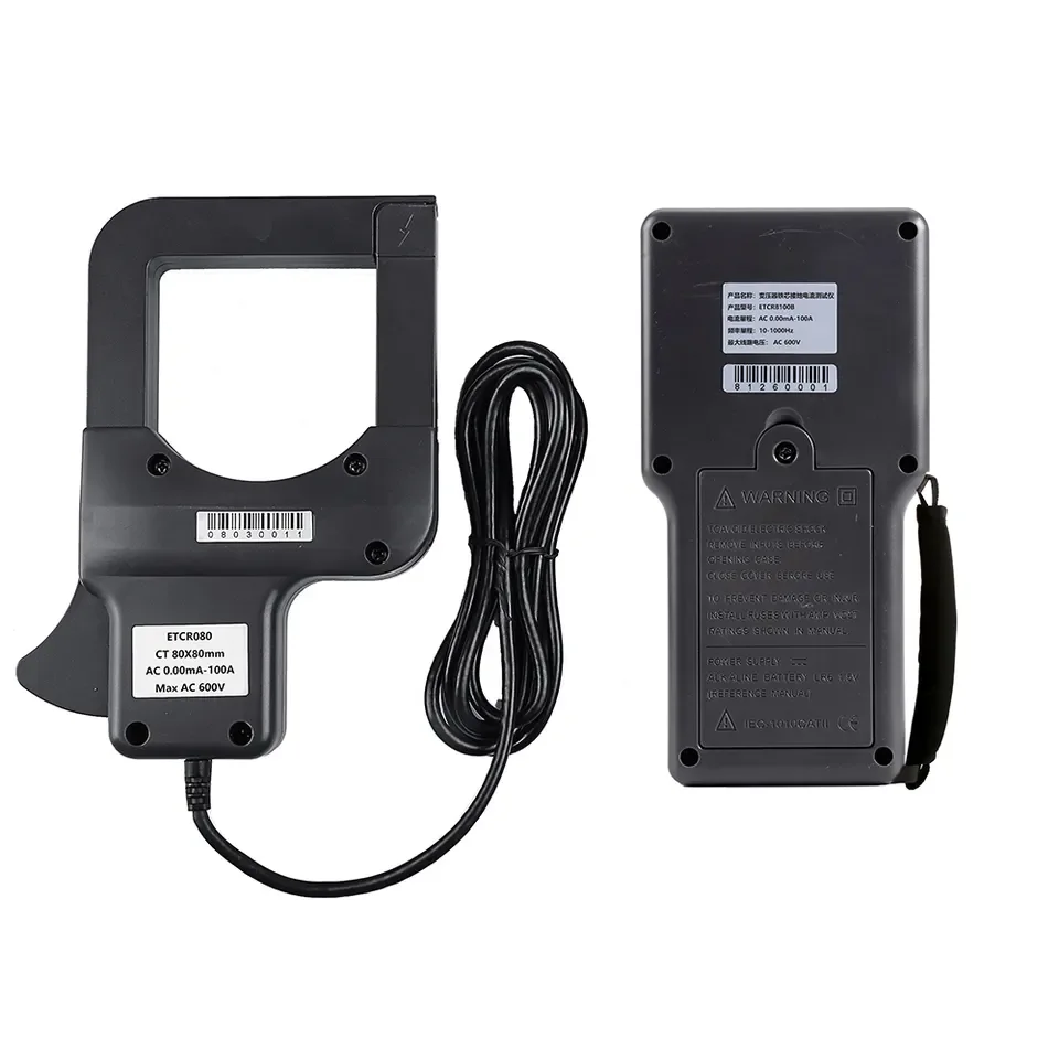 ETCR8100B Non-Contact Transformer Core Earth Resistance Current Tester For Ac Leakage Current
