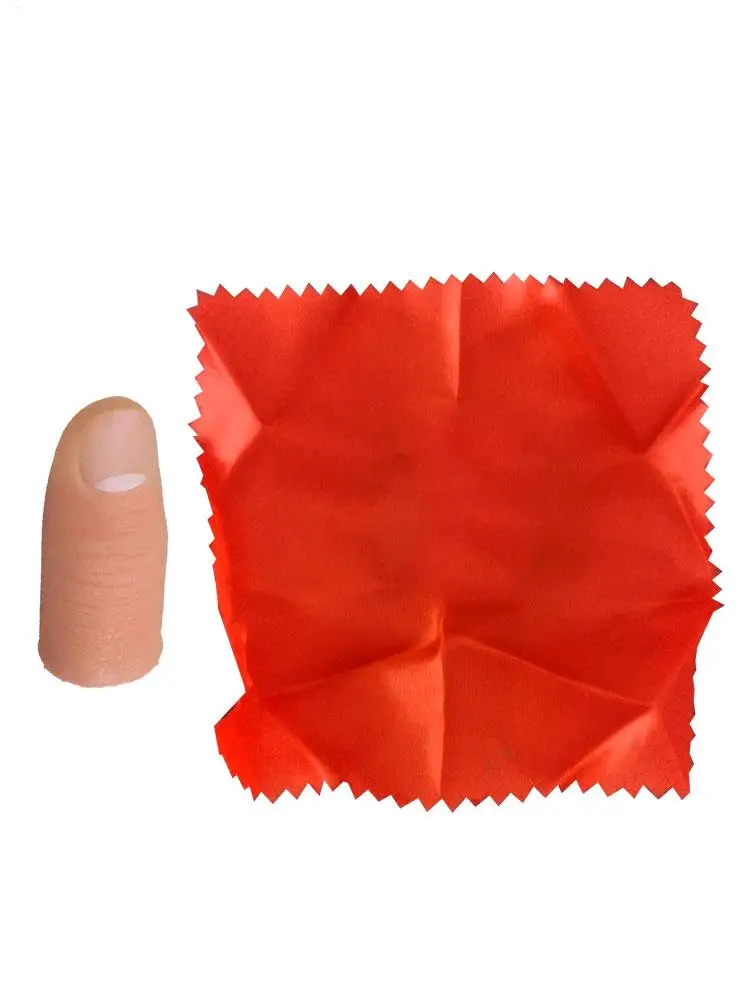 Trucco magico per il pollice Puntelli per trucco di seta scomparsa Accessori per scherzi per il pollice artificiale per compleanni Notti di famiglia Feste di Halloween