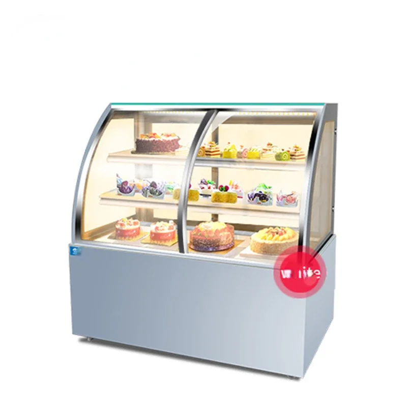 Cake Glass Display Cooler Showcase Freezer Refrigeration Equipment