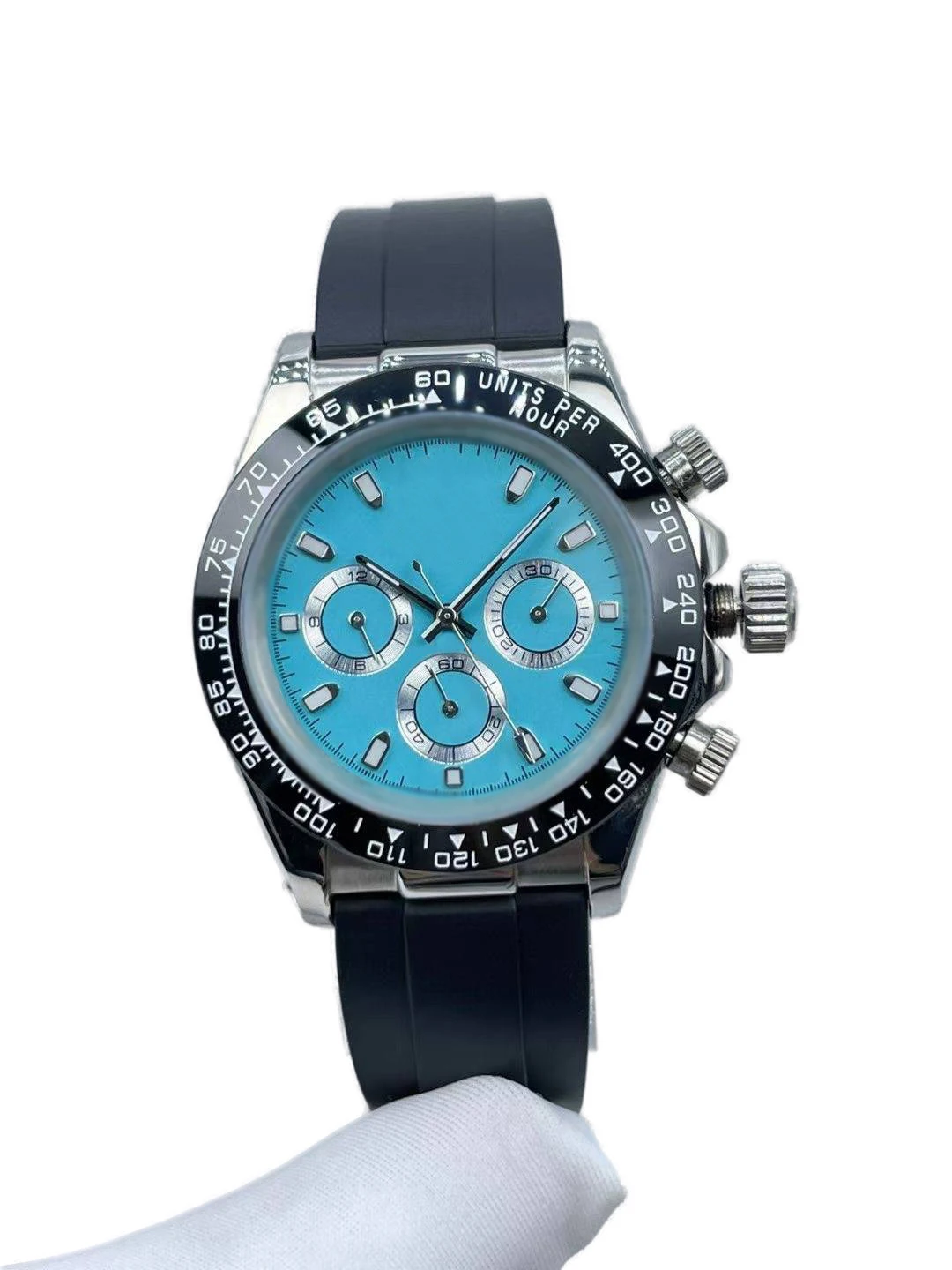 "Мужские часы 41 мм с календарем, с тремя глазами и шестью иглами, водонепроницаемые"