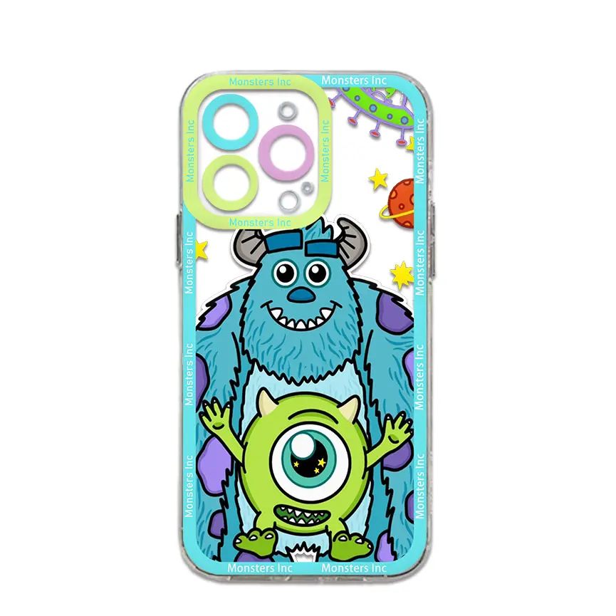 M-monsters Inc Phone Case For Samsung S24 S23 S22 S21 S20 S10 FE Note20 Note10 Plus Ultra Lite 5G Clear Soft TPU Cover