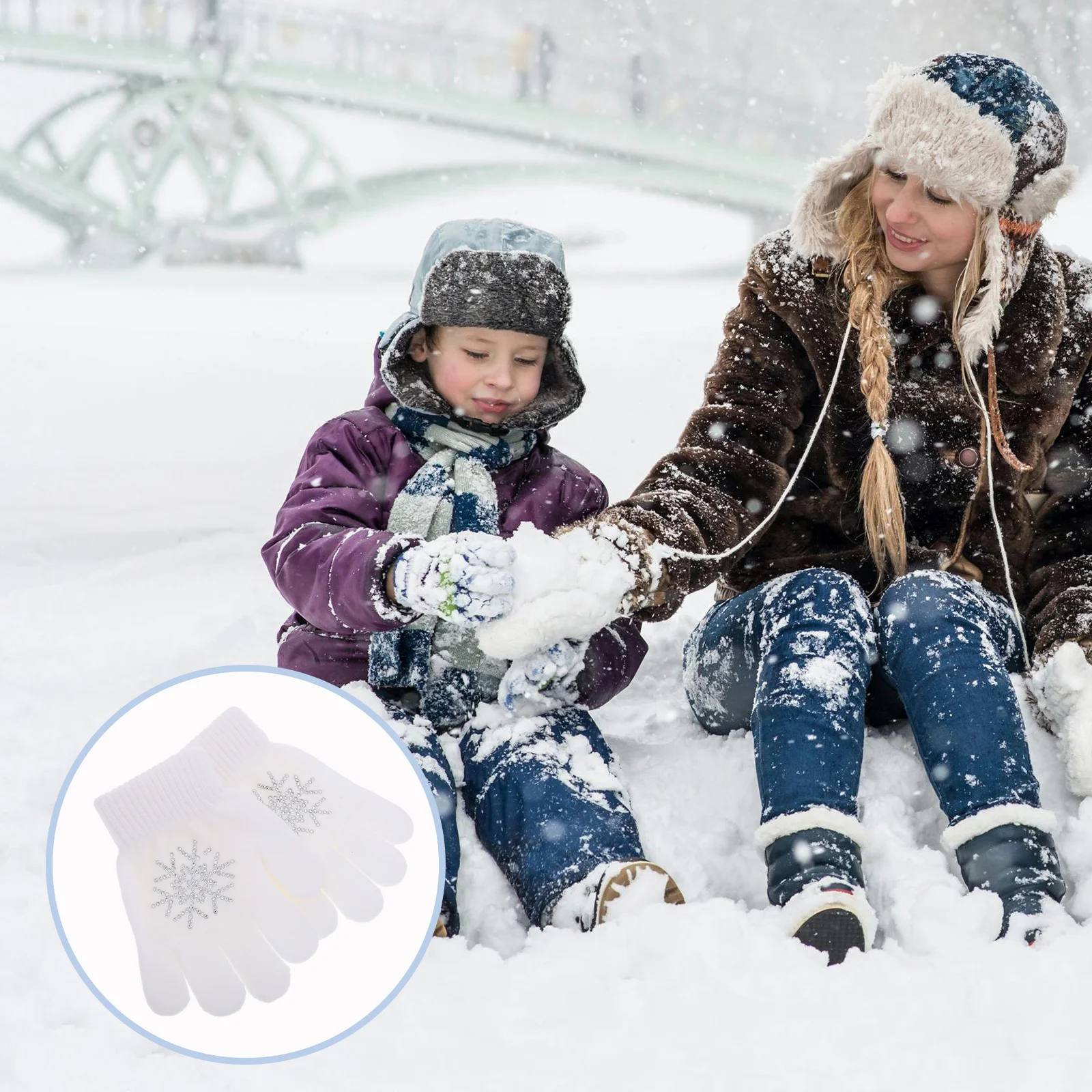 

Skating Gloves Gripper for Practice Anti Slip Non Stick Knitting s Competition Mittens Skate