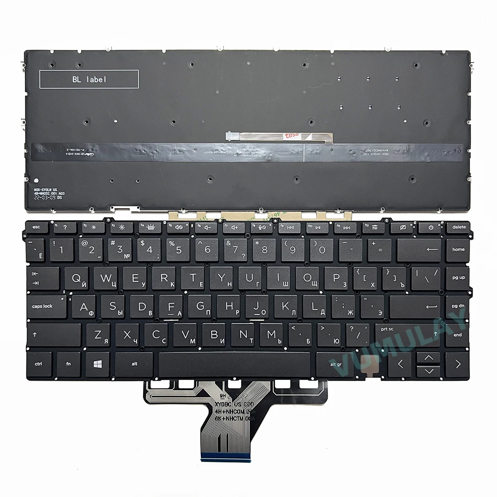 RU Russian Backlit Keyboard for HP Envy 15-EU 15-EU0010CA 15M-EU 15M-EU0013DX 15-ES 15-ES1008CA 15M-ES 15M-ES1023DX