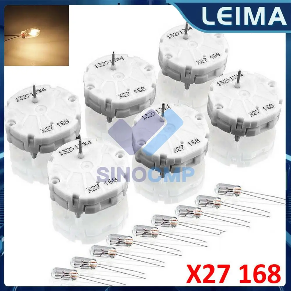 6PCS X27 168 Stepper Motors 10PCS Backlight Bulbs Kit for GM GMC Chevy Car And Truck Instrument Cluster Repair Parts XC5 X15 168