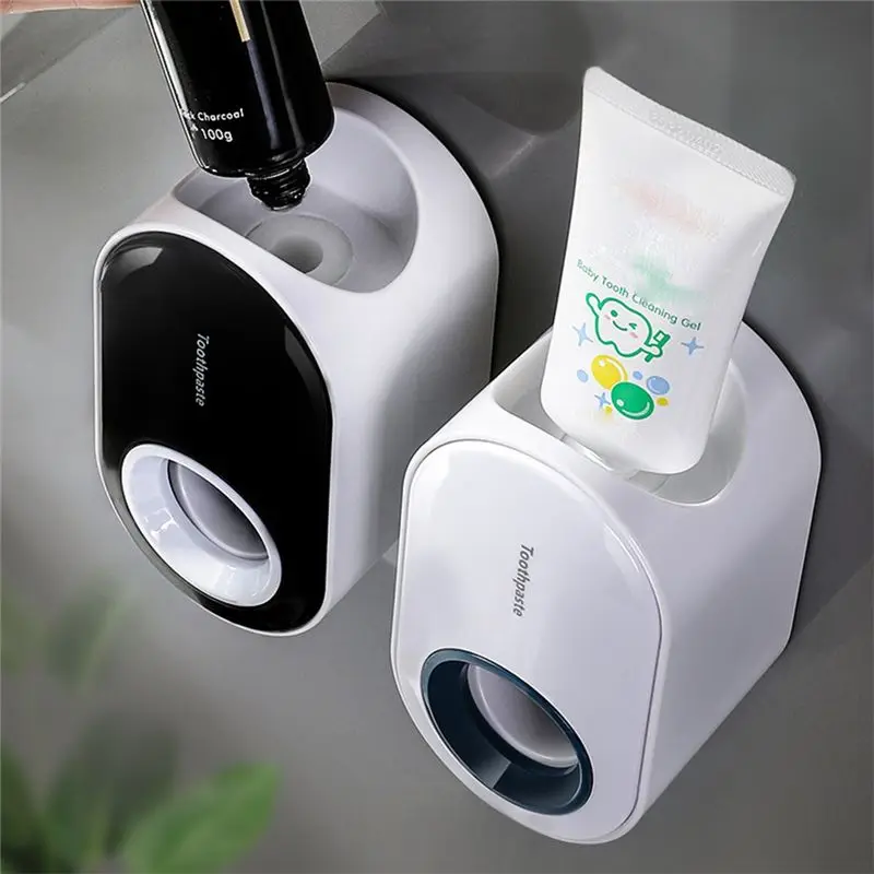 BHBL Automatic Toothpaste Squeezer Set, Electric Toothbrush, Wall-Mounted Non-Punch White