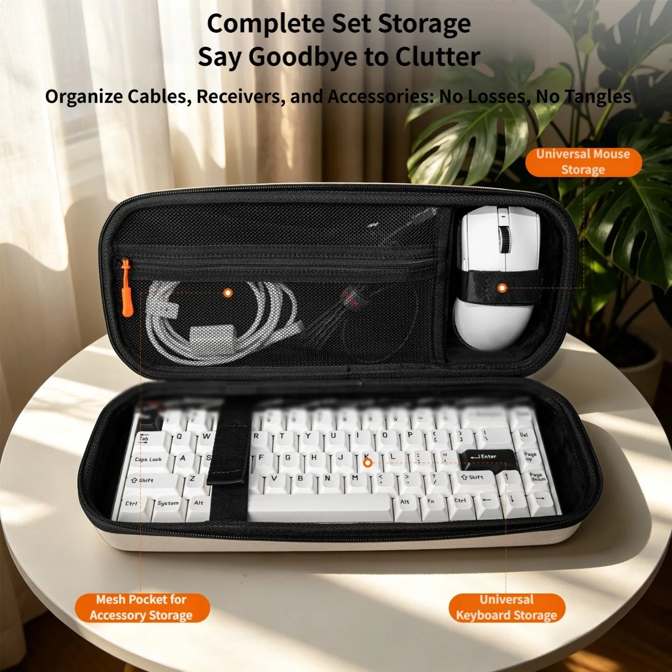 68-Key Keyboard Mouse Protective Bag For Made68Pro For Ultra For Wooting EVA Hard Shell Scratch Resistant Carrying Case