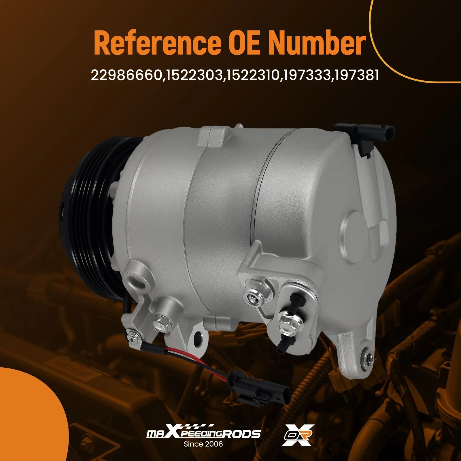 

Компрессор кондиционера для GMC Yukon XL 2015-2020 5.3L 6.2L 1522303 с 4-ручьевым шкивом CO29134C 22986660