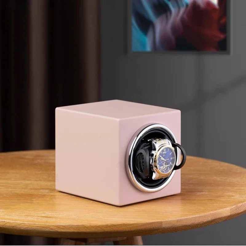 Vertical Single Watch Shaker Mini Watch Winder Motor Boxes To Mechanical Watch Matte Paint Clocks Storage Display Caskets TopRoe