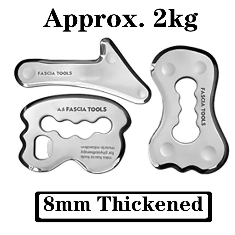 8mm Thickened IASTM Fascial Massage Tool Fitness Muscle Scraper Myofascial Release Gua Sha Physical Therapy Chiropractic