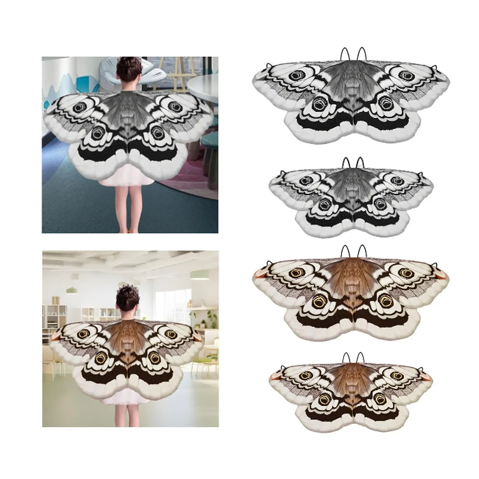 

Накидка-бабочка на Хэллоуин, реквизит для фотосессий, костюм с крыльями бабочки для тематических вечеринок