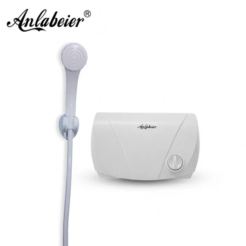 bezpieczny, mały, przenośny, montowany na ścianie, elektryczny podgrzewacz wody do łazienki