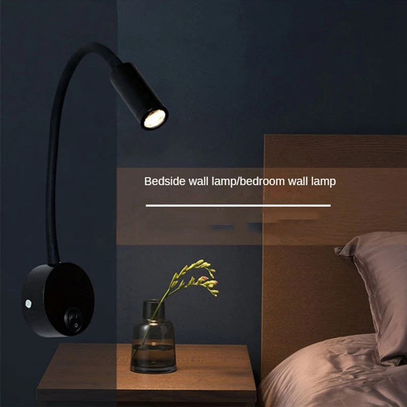 Bedside Working Study Reading Lamp Wall Lamp Sconces 3W LED Book Lamp Wall Night Light LED For Bedroom Dormitory