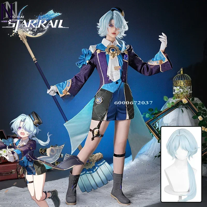 

Honkai Star Rail Game Misha Cosplay Costume Wig Uniform Hat The Reverie Hotel Bellboy Halloween Party Women Men Accessories Hot