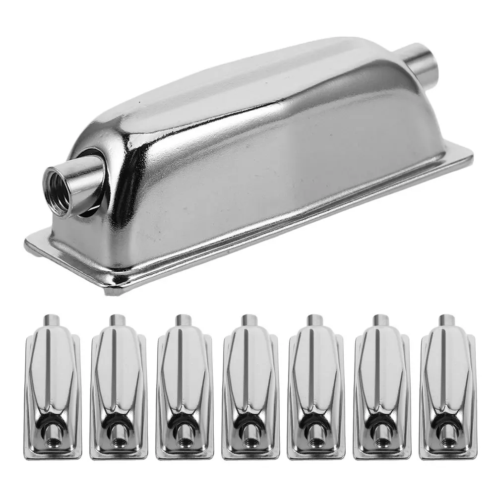 

8Pcs Snare Drum Lugs 5.2mm Hole Diameter Chrome Electroplated Metal Drum Hardware Mounting Replacement Parts Snare Lug