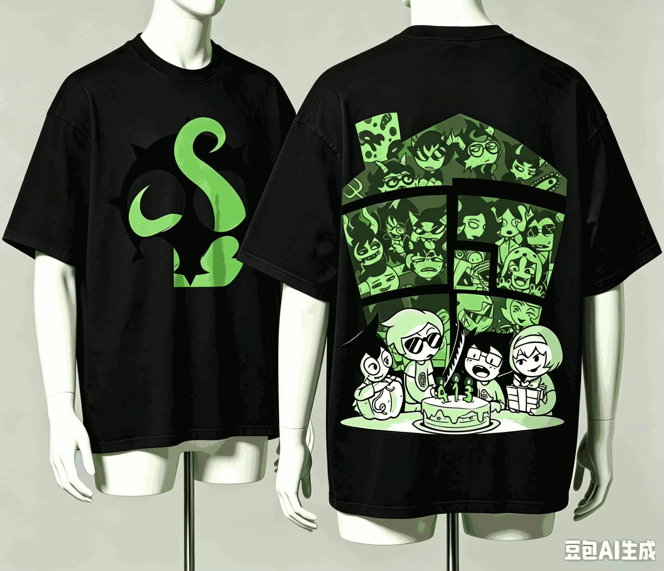 Homestuck Plus Size Streetwear Trendy Cotton Oversized Unisex New Model personality Clothes Print T-Shirt Short Couples Classic