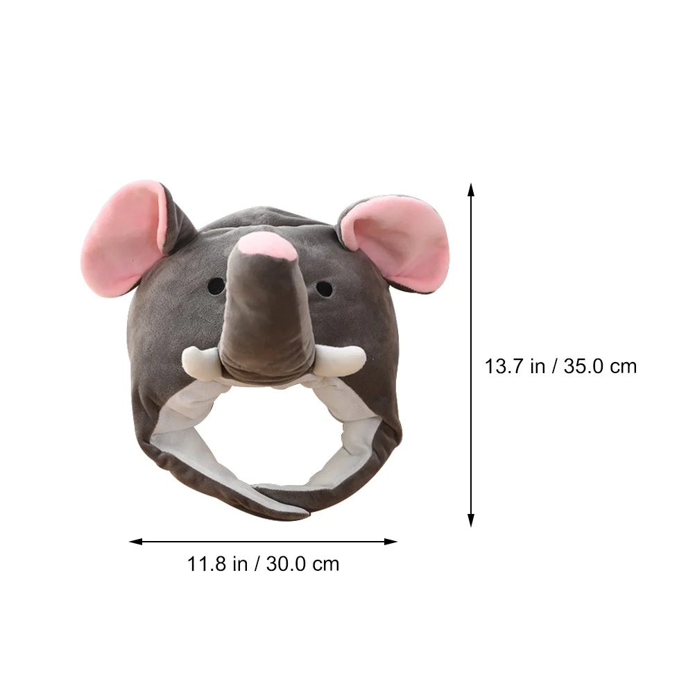 

1pc Elephant Shaped Party Hat Cosplay Costume Carnival Masquerade Dance Festival Role Play Accessories for Adults Kids