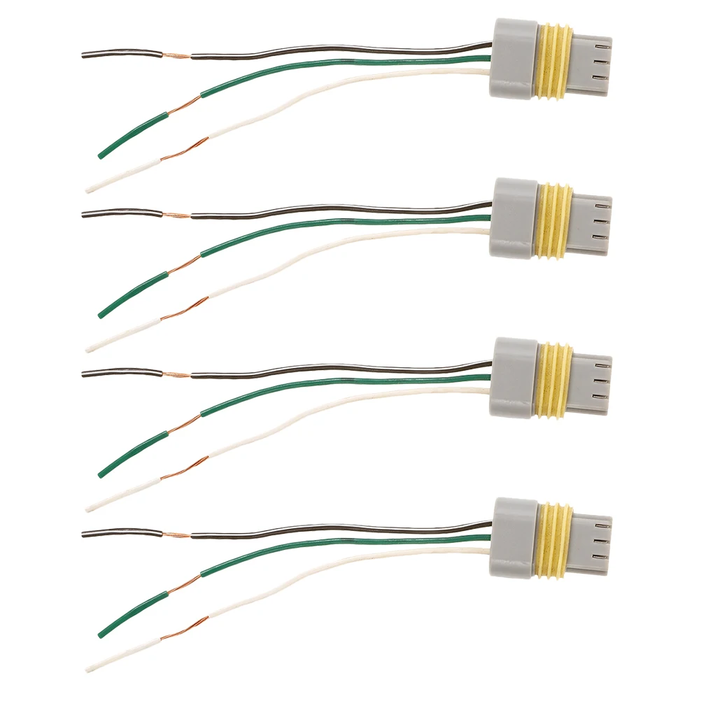 

4pcs Automotive Ignition Coil Repair Harness 3-Pin Copper Wire Plug Waterproof Electrical Connector For Cars Trucks Marine