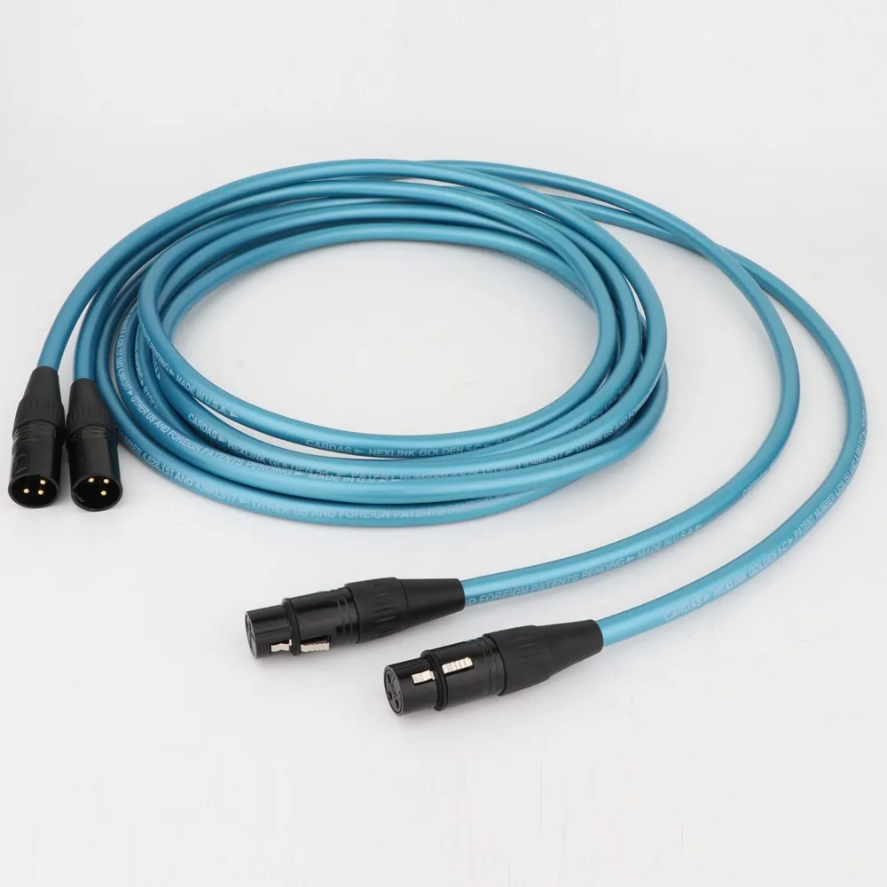 XLR-Kabel (männlich auf weiblich) für symmetrische Audioübertragung, geeignet für Kartenleser, Audioverstärker, CD-/DVD-Player und Verbindungskabel. – Detail 1