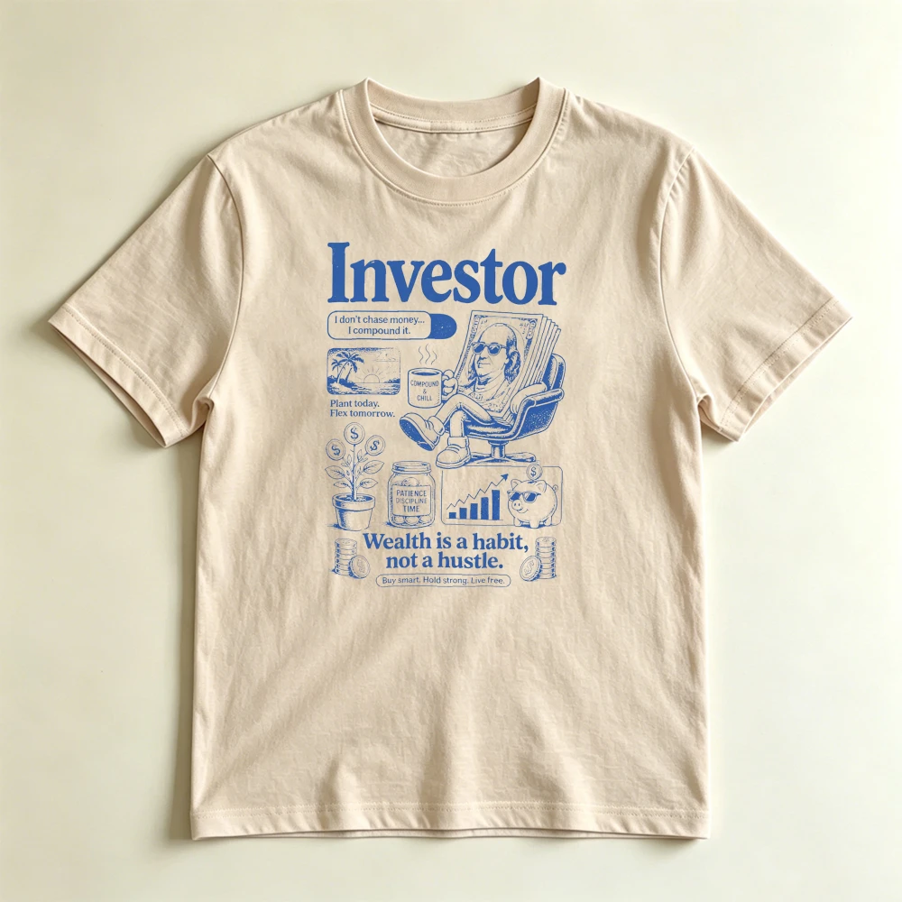 Vintage Stock Market Finance Print Tees Women Investor Wealth Graphic T Shirts Gift For Traders Stock Investors Entrepreneurs