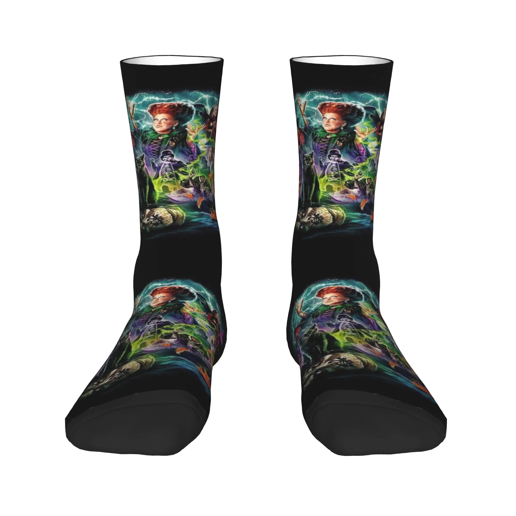 

Hocus Halloween Witch Pocus Dress Socks Men's Women's Warm Funny Novelty Witchcraft Crew Socks