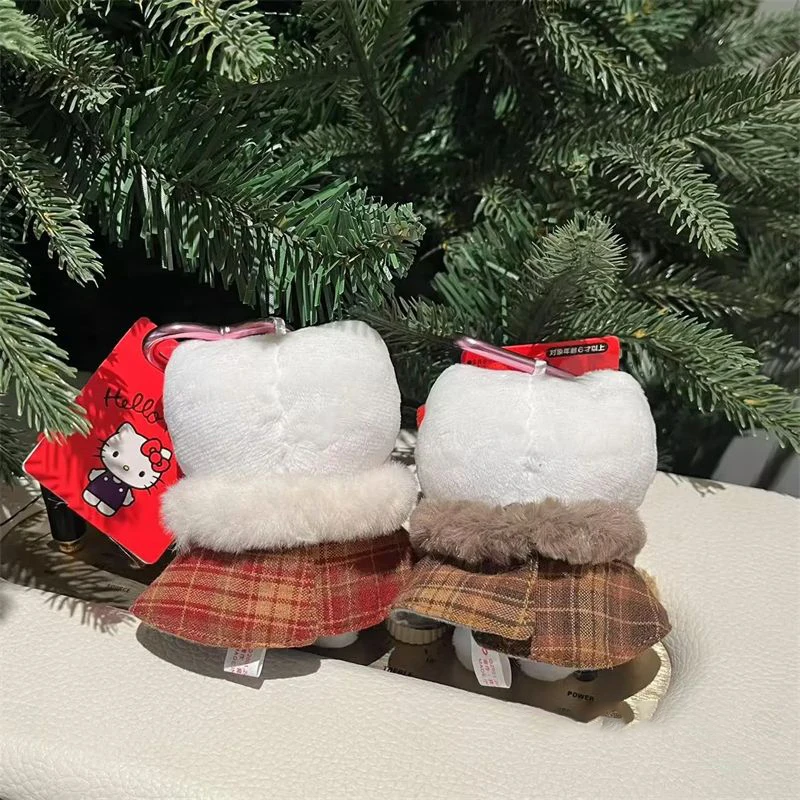 سانريو مرحبا كيتي الكرتون أفخم معطف عباءة المفاتيح الفتيات النساء حقيبة مدرسية حقيبة كروسبودي قلادة اكسسوارات هدايا عيد الميلاد #6