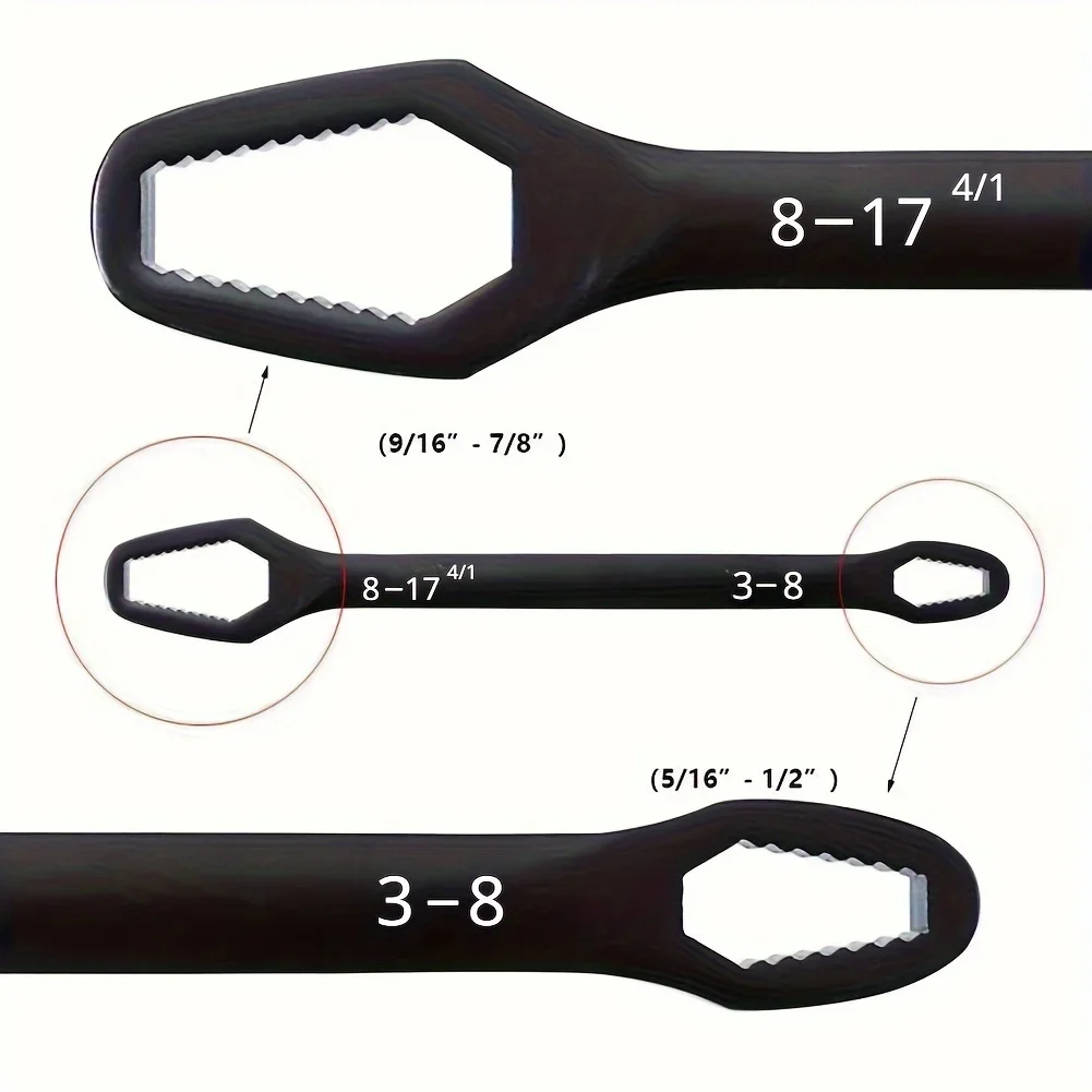 

1pc Multifunctional Double End Box Wrench Hexagonal Solid Wrench for Tightening Various Diameter Screws and Nuts