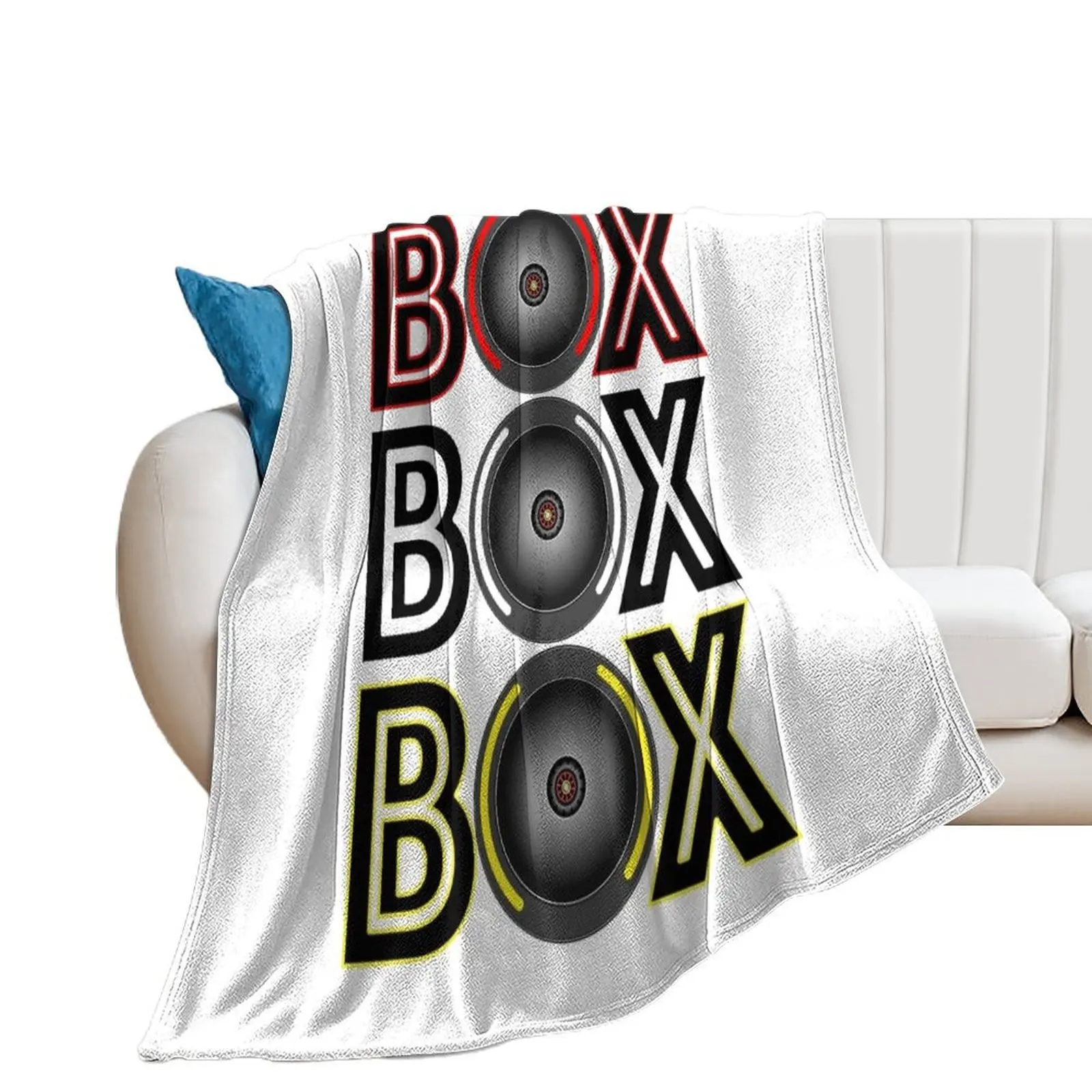 Box box box F1 pit radio call Throw Blanket blankets ands Comforter Blankets