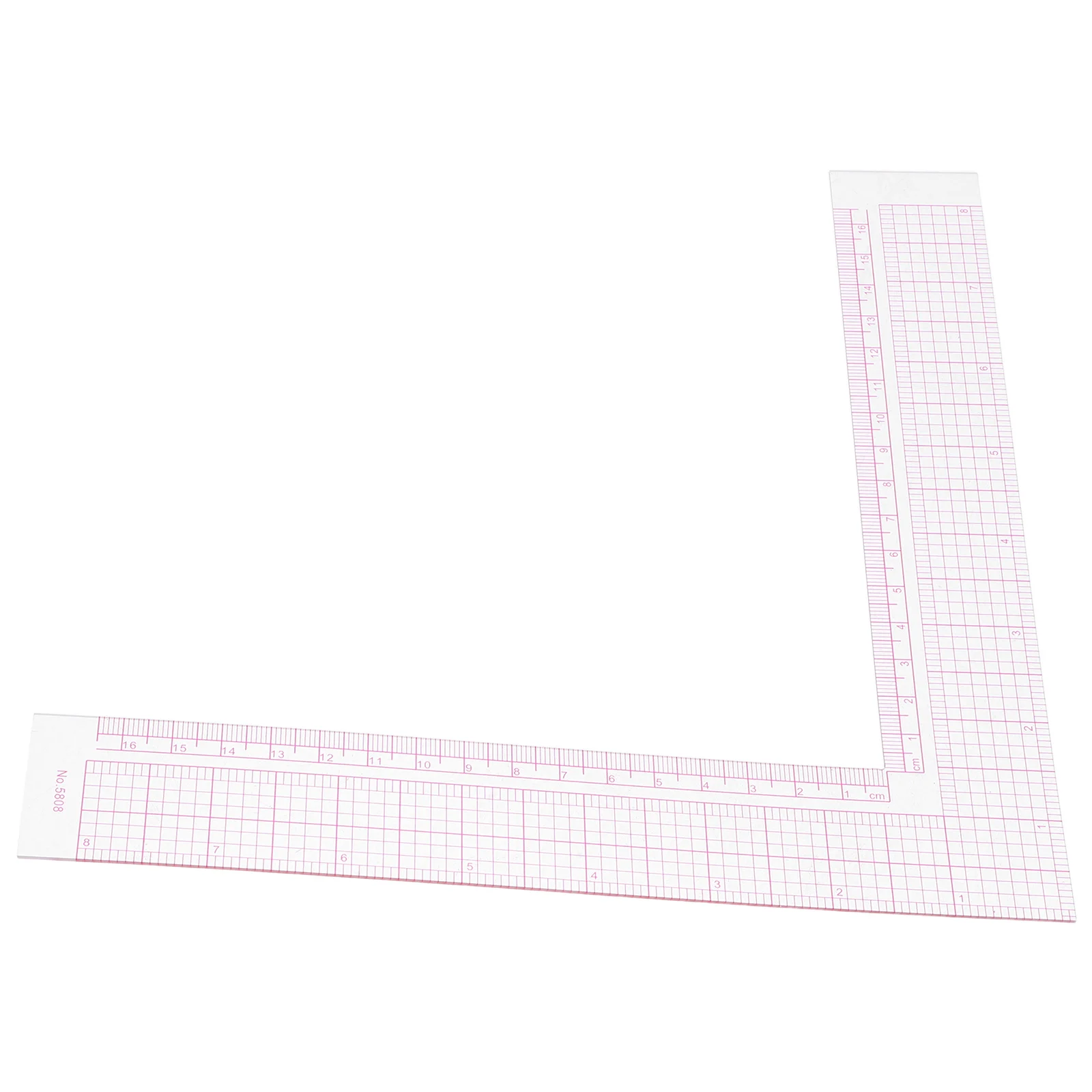 

L Shaped Sewing Ruler Clear Measuring Tape for Garment Pattern Making Tailoring Right Angle Tool Carpenter Metal Drafting