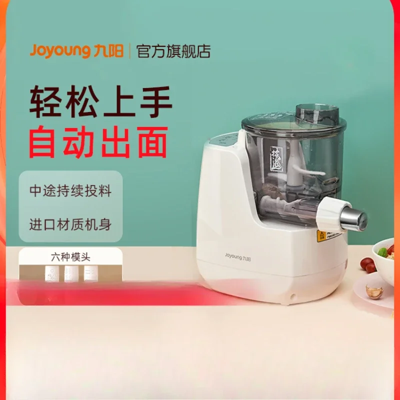 220V Electric Pasta Maker Machine, Automatic Noodle Press with Intelligent Water Dispenser, Small Noodle Machine