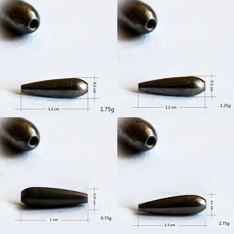 Tungsten Cargo Cheburashka Bullet Weight Tungsten Fishing Weight Sinkers Flipping Weight 0.75g 1.25g 1.75g 2.75g