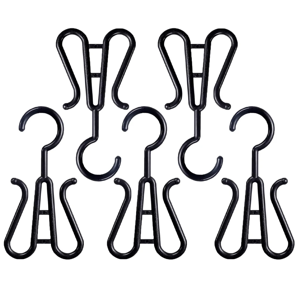 5/6/10 pcs Plastic Wig Hangers-Stylish And Convenient Wig Black Wig Hooks Convenient storage for Multiple Wig view 6