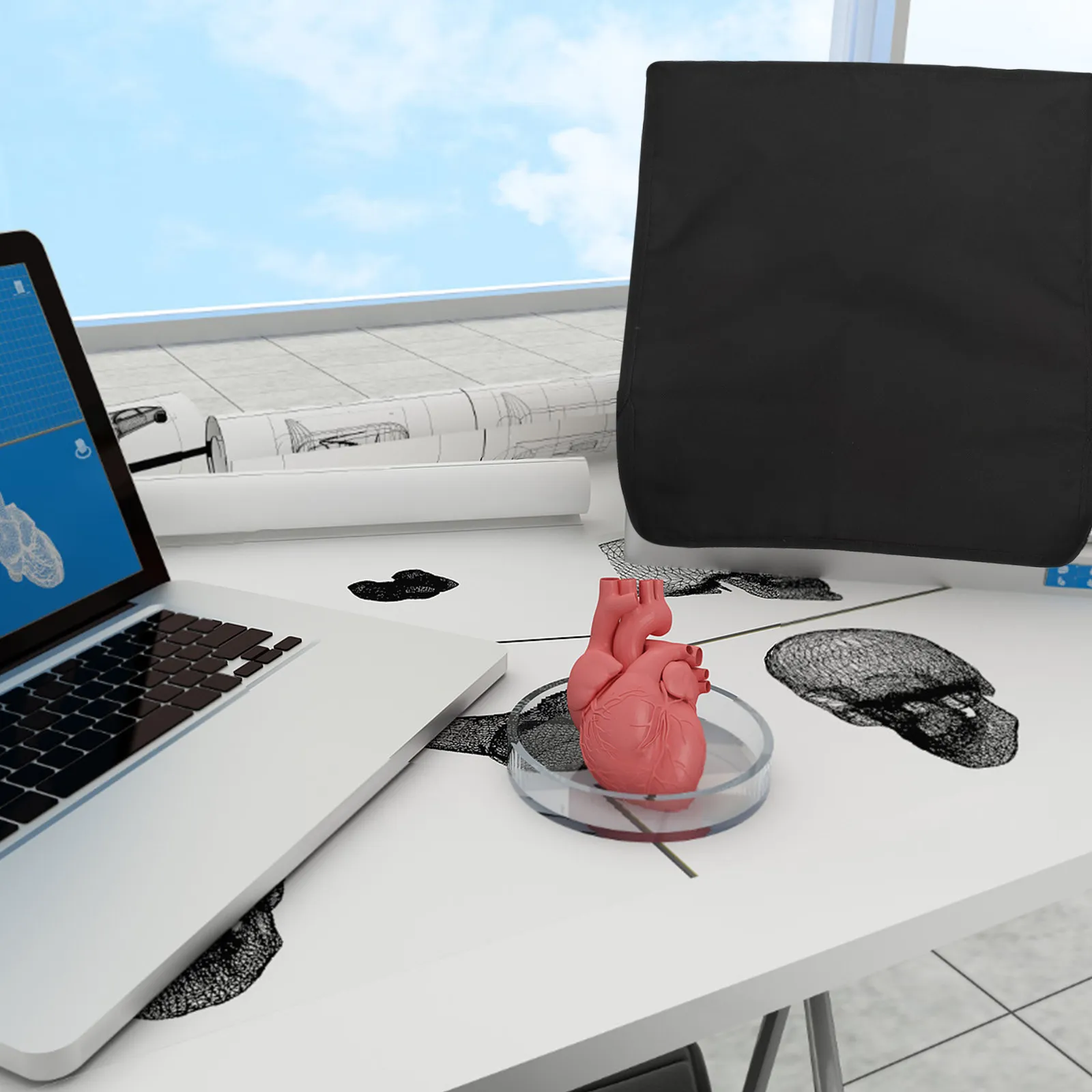 

3D Printer Enclosure Resin Printer Cover Fireproof Dustproof Blackout Protective Storage Sleeve 18.00x11.99x11.99 Compatible